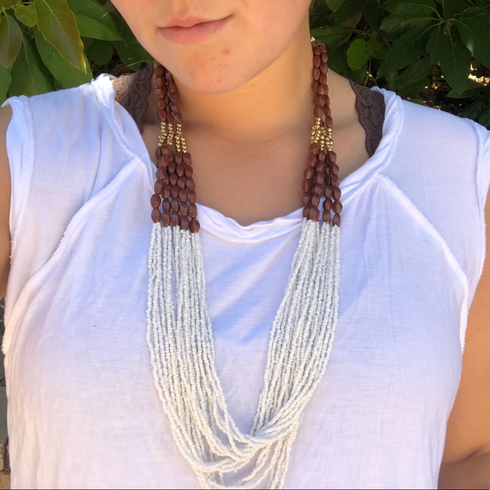 Beaded Statement Necklace NWT